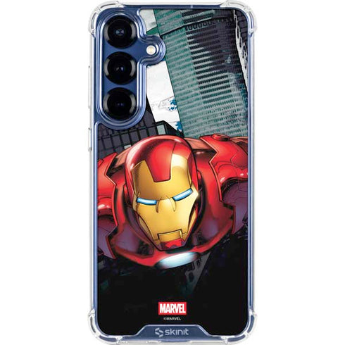 Marvel Avengers Assemble Iron Man Galaxy S25 Clear Case